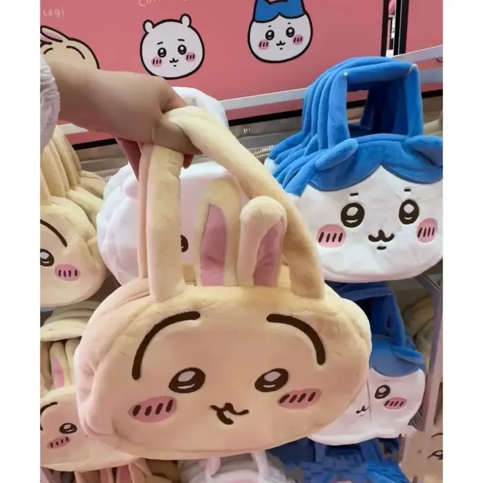 Nouveau sac fourre-tout mignon en peluche chikawas, motif ours autoironique, Hachiji Ikawa, sac à tê