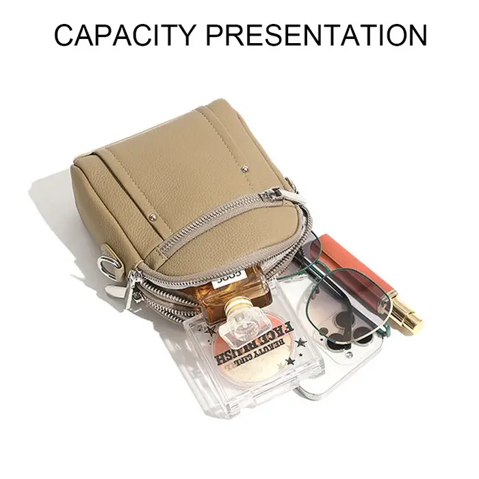 2025 nouvelles dames mode polyvalent Mini sac Mobile filles en cuir véritable porte-monnaie femmes d