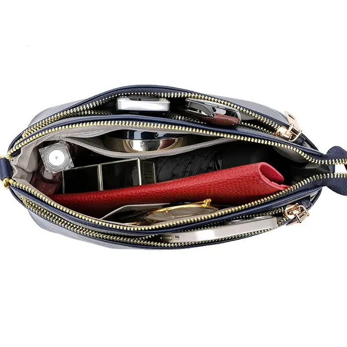 Loisirs en cuir véritable fille moto sac mode tendance femme sacs de messager portefeuille de haute qualité