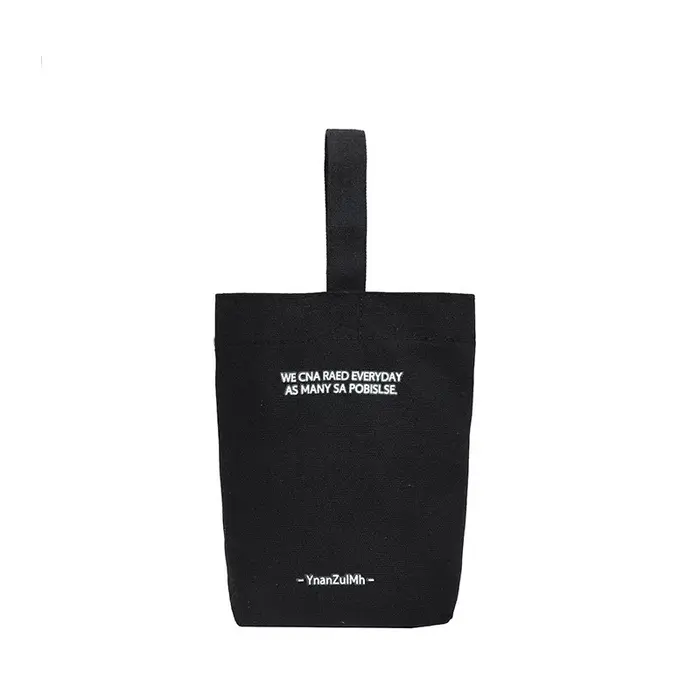 Mini sac fourre-tout portable en toile simple