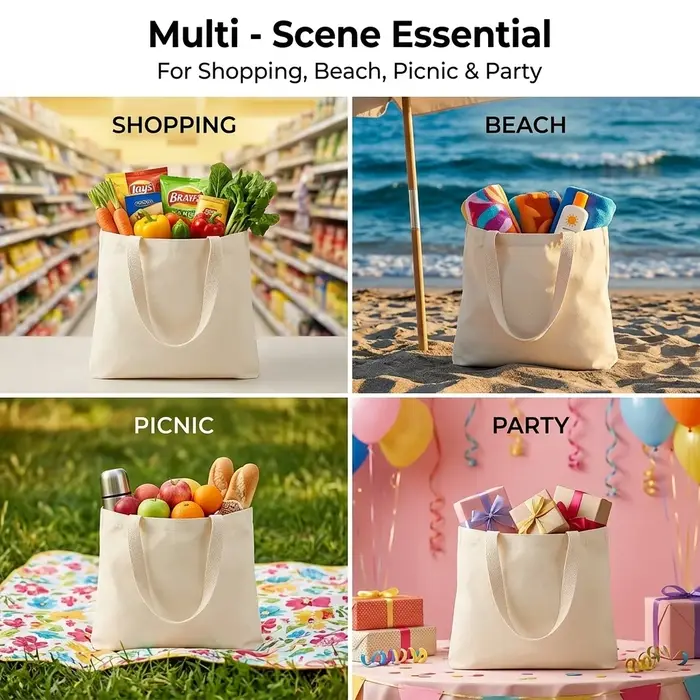 Sac fourre-tout au design ATSEM inspiré de l'école française - Sacs de courses durables en polyester avec bandoulière