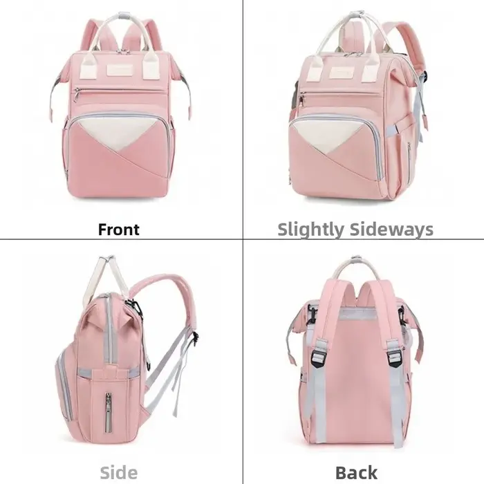 Sac de maman en Nylon multifonctionnel grande capacité sac de voyage de maternité poches isolées sac à couches