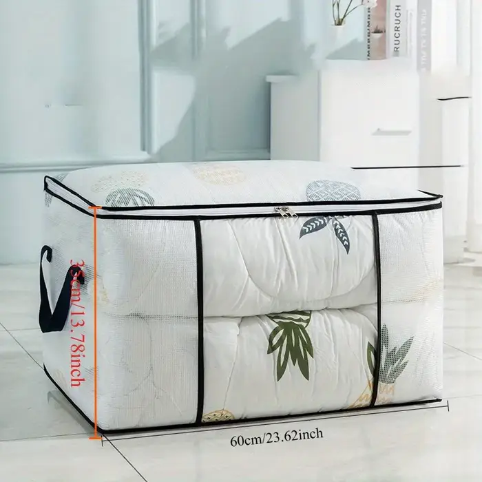 Grand sac de rangement transparent avec fermeture éclair et poignée