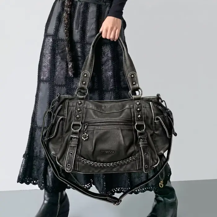 Sac fourre-tout vintage Y2K pour motardes