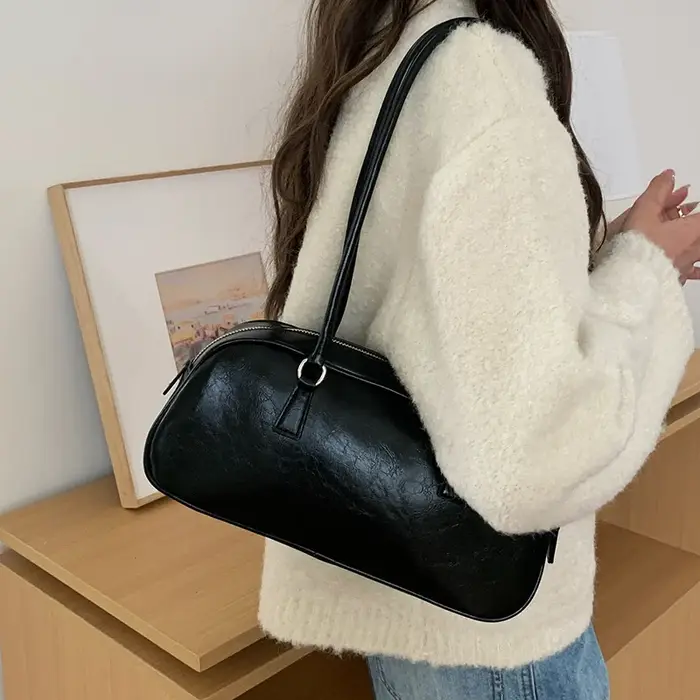 Sac à main chic coréen pour filles, sac à bandoulière classique uni polyvalent pour femmes, nouvelle