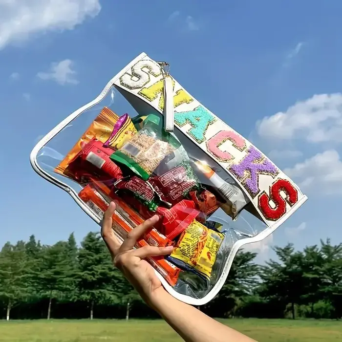 Sac en Pvc avec lettres patchées
