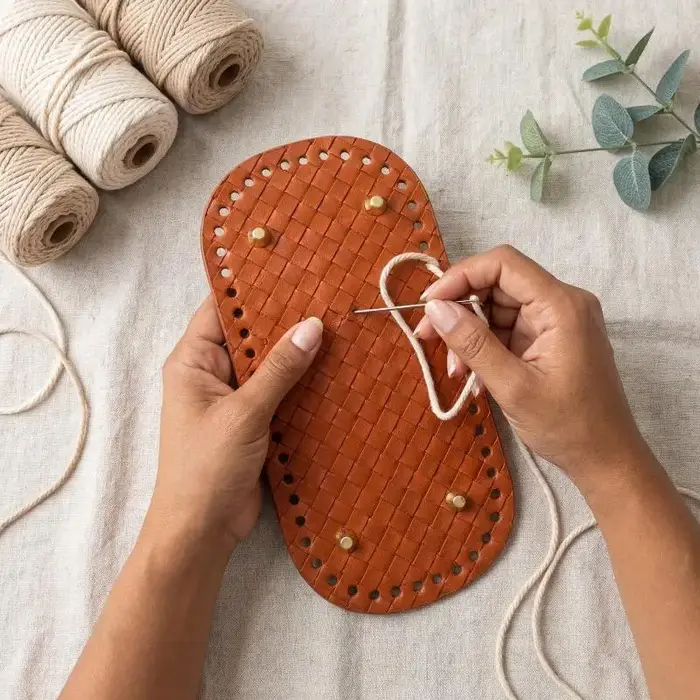 Base de sac en cuir DIY pour tricot et crochet