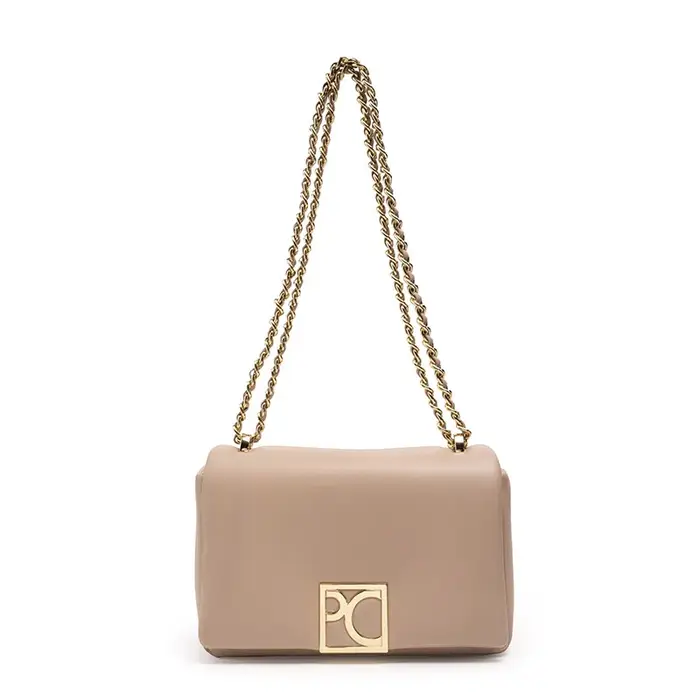 Sac à bandoulière PG pour femmes, sac à main en cuir lisse de qualité supérieure, sac à bandoulière 