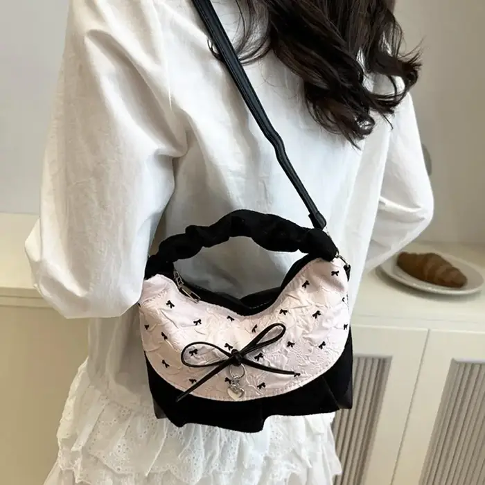 Nouveau sac à main en dentelle à carreaux Patchwork