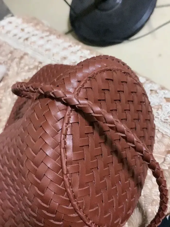 Sac seau en cuir PU fait main