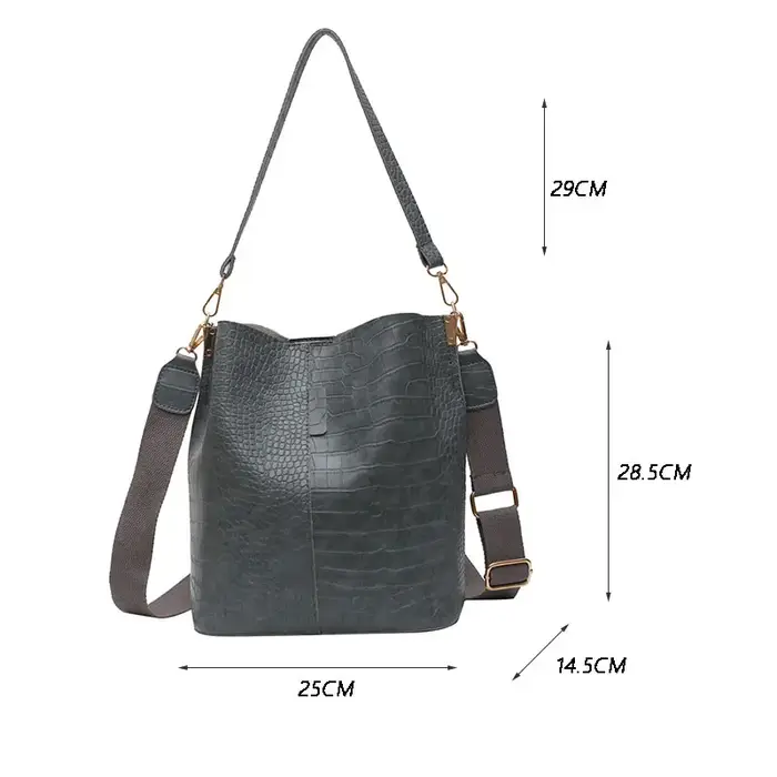 Sac à main Vintage motif Crocodile pour femmes