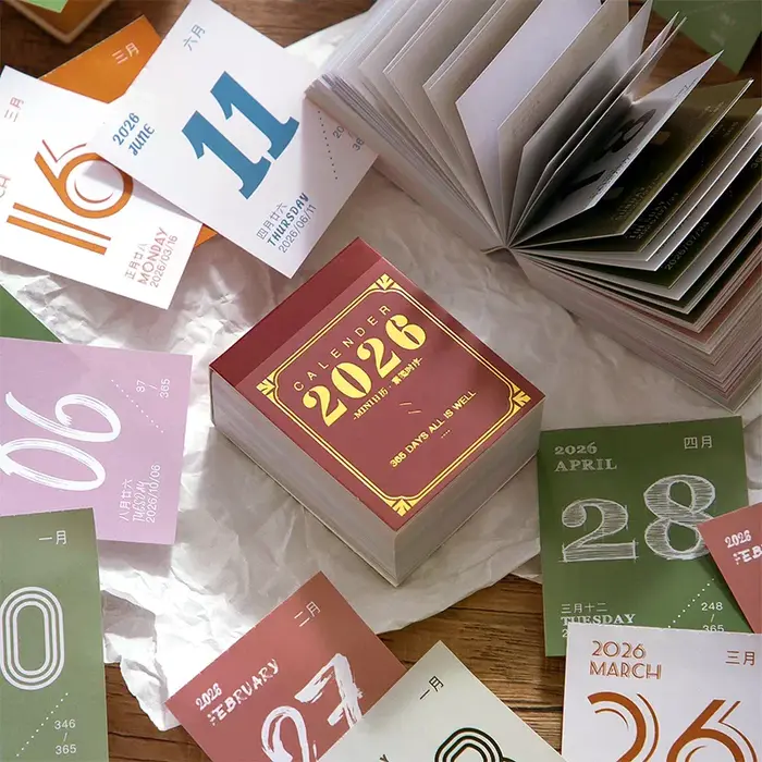 Mini calendrier planificateur quotidien 365 jours