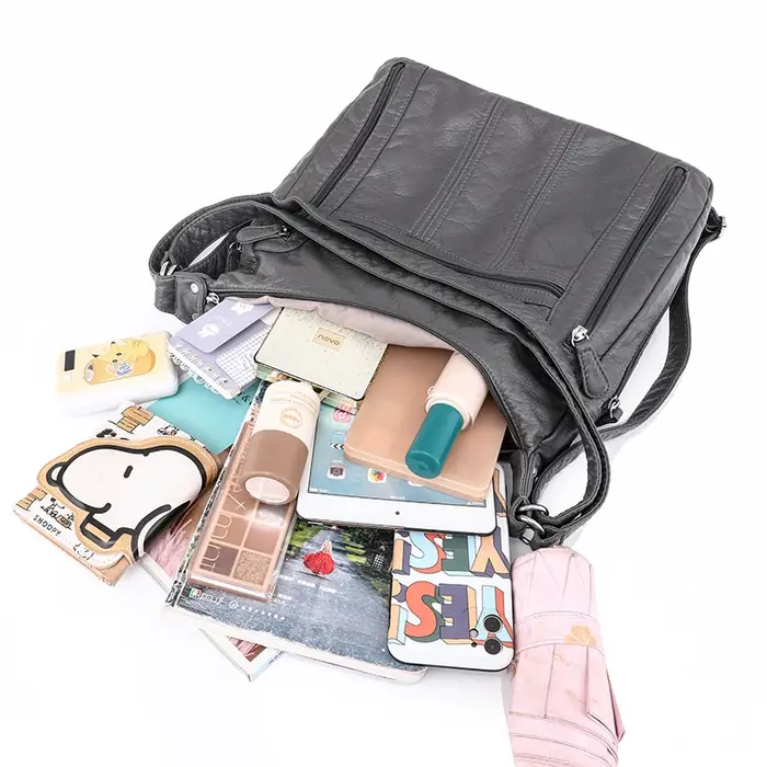 Annmouler 2022 grande capacité femmes sac à main en cuir Pu sac à bandoulière femme multifonction sac
