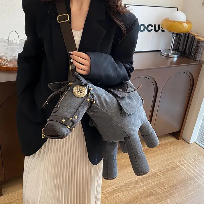 Sac à main Oxford en forme de cheval pour femme
