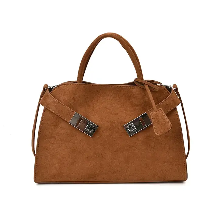 Sac fourre-tout en daim pour femme