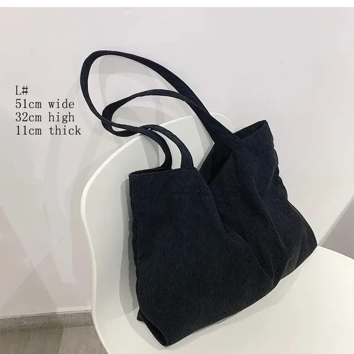 Sac à main en velours côtelé pour femmes