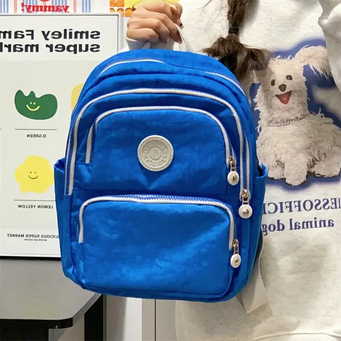 Sac à dos minimaliste jaune vif pour femme