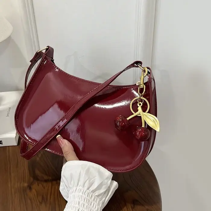 Sac à bandoulière rétro Vintage pour femmes, en cuir PU, sous les bras, sac à main décontracté avec