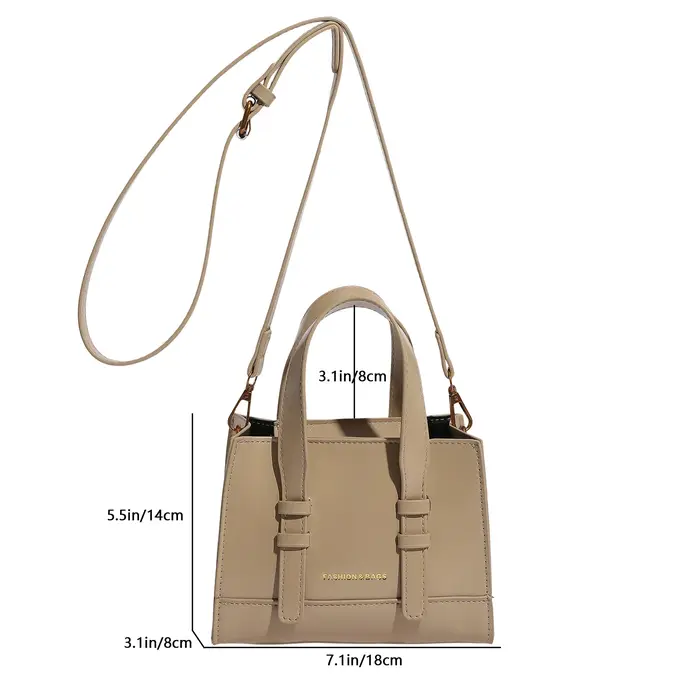 Sac à Main rouge marque petit Sac carré pour femmes couleur unie en cuir Pu Sac à bandoulière dame noir café Sac un fourre-tout principal