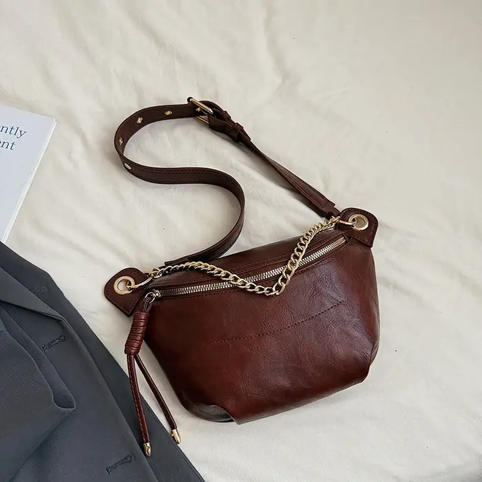 Sac de taille tendance pour femmes en cuir Pu Fanny