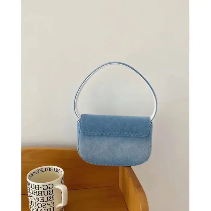 Sac en denim bleu de luxe pour femme