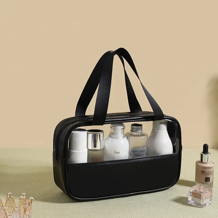 Sac à cosmétiques personnalisé avec coutures brodées