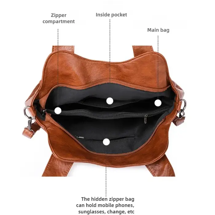 Sacs à main de luxe en cuir souple pour femmes