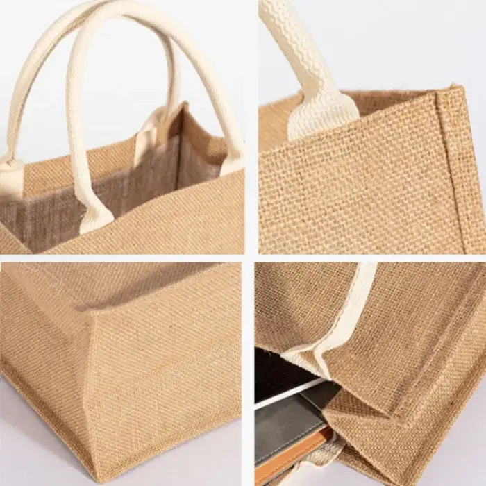 Sacs à main fourre-tout en lin vintage pour femmes