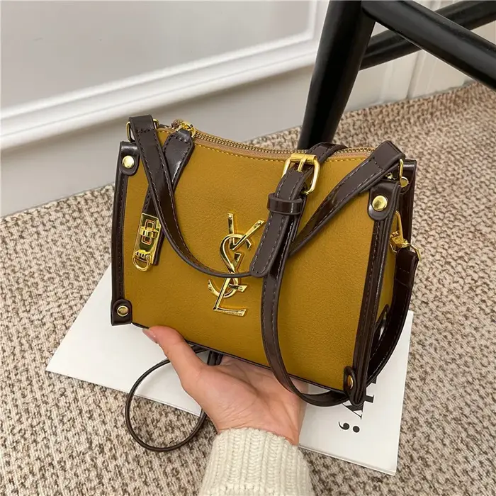 Nouveau Sac Bandoulière Carré Rétro Mini Style Coréen 2026, Sac à Main Texturé avec Poignée Supérieu
