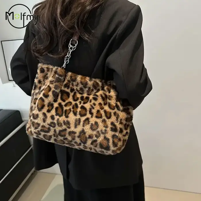 Sac à main en peluche pour femmes