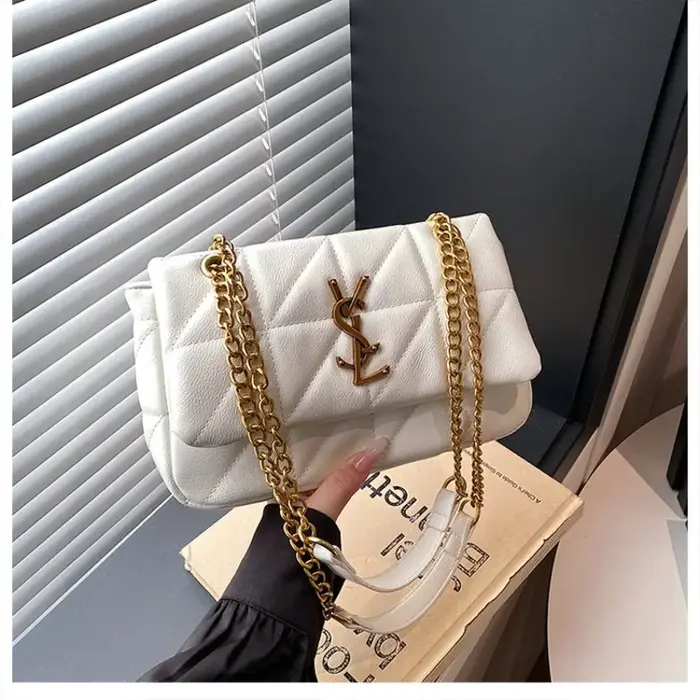 Sac carré vintage pour femme, sac à bandoulière tendance avec chaîne, convertible en sac à épaule, i