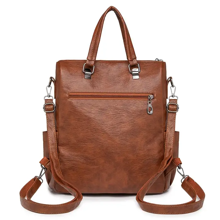 Sac à bandoulière en cuir souple pour femmes