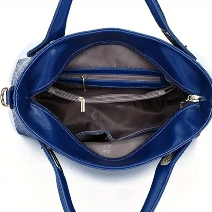 Ensemble de sacs à main 4 pièces pour femme en PU gaufré