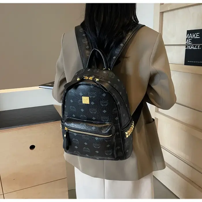 Sac à dos imprimé rétro pour femmes