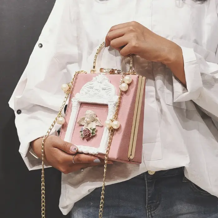 Luxe ange femme sacs à Main mode perle femmes Sac bandoulière marque en cuir