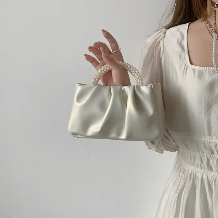 Mode perle poignée femmes dîner pochette sac à main sacs