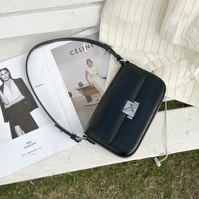 Sac à bandoulière pour femme au design urbain minimaliste luxueux, nouvelle collection, sac carré po