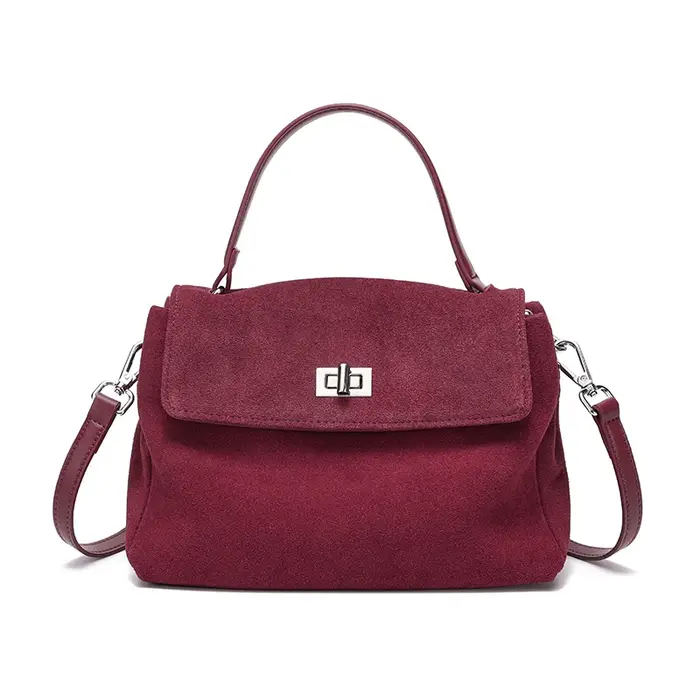 Sac à bandoulière en cuir véritable de vache pour femmes