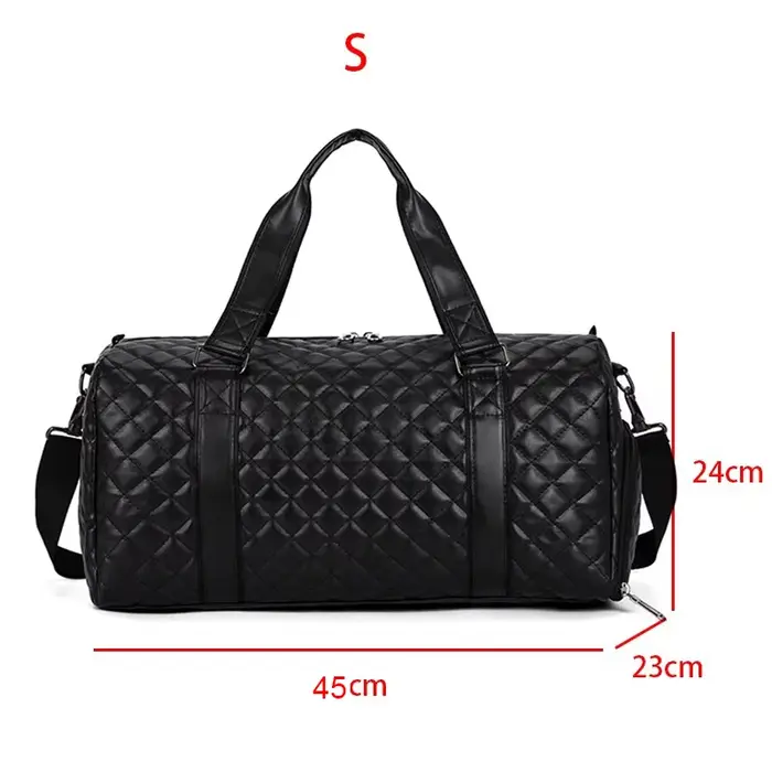 Sac à main en cuir PU pour femme, sac fourre-tout de sport, sacs de fitness, sac à bandoulière de vo
