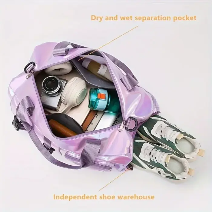 Sac polochon de voyage en nylon pour femmes de grande capacité