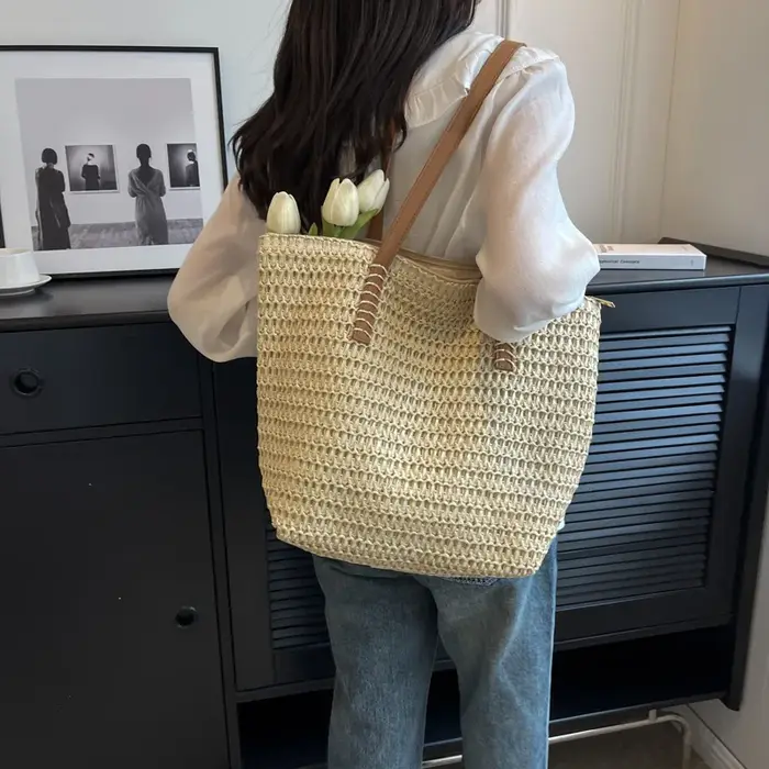Sac à main à bandoulière tissé à la main pour femmes