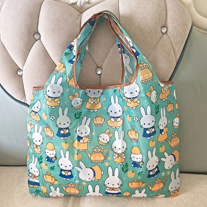 Sac de shopping Miffy, sac fourre-tout mignon Kawaii, pliable, imperméable, réutilisable, durable, i