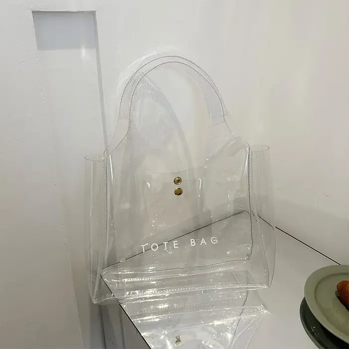 Sac Transparent en plastique PVC, petit fourre-tout pour femmes, sacs en gelée, sac à main et sacs à