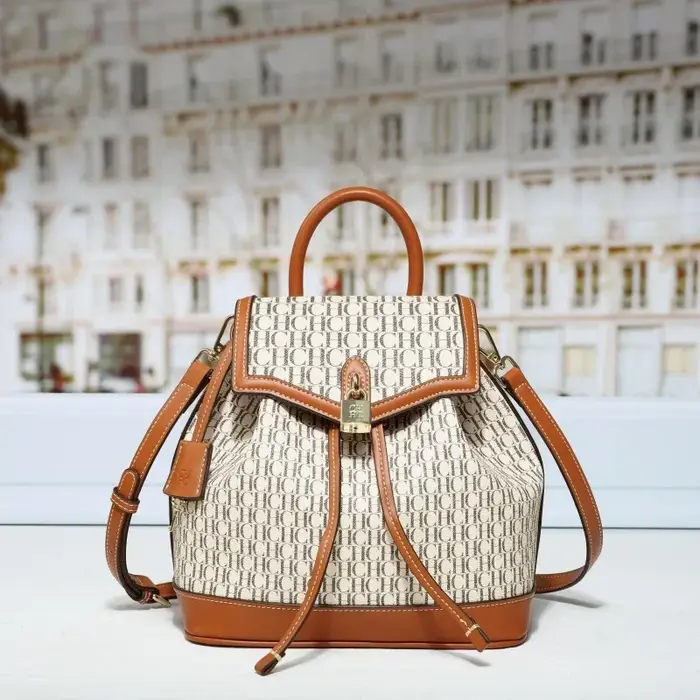 CH femmes sac à dos Vintage or serrure matériel rétro esthétique dames sac trajet court voyage Shopping Date