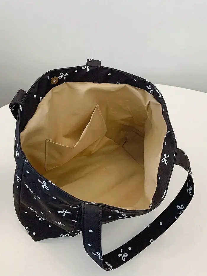 Sac fourre-tout à motif nœud mignon