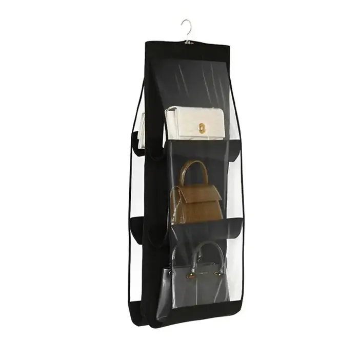 Sac à main noir pliable Oxford grill
