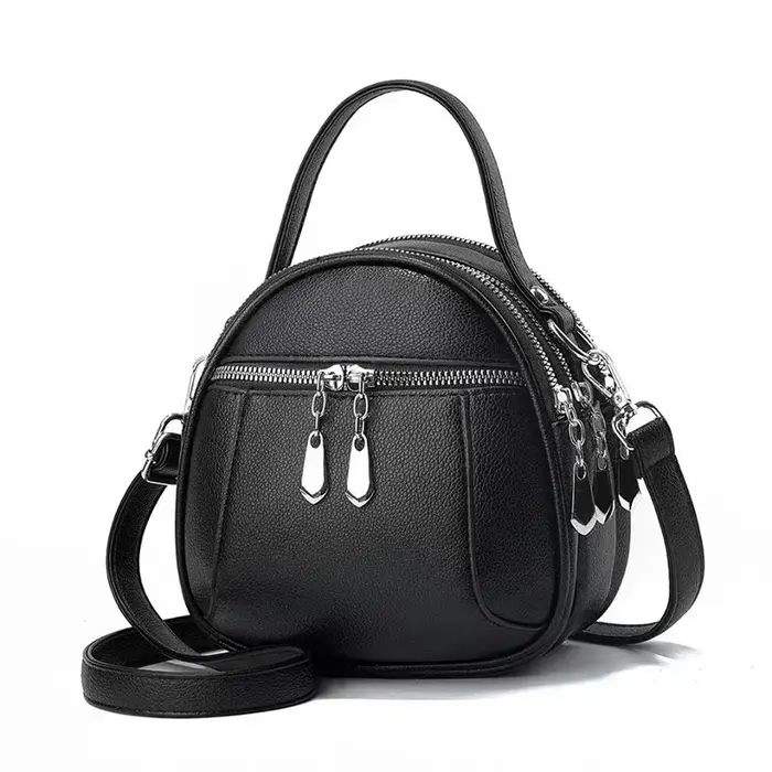 2024 New Authentic Brand Women's Shoulder Bag Soft Leather Girls Handbag Fashionable Simple Female Crossbody Bolsas
