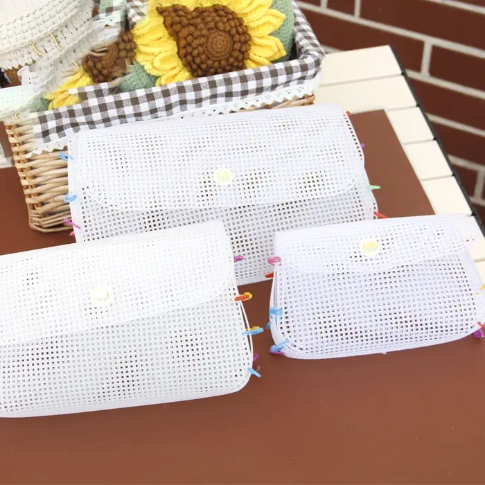 Kit de sac à main Transparent en toile plastique maille