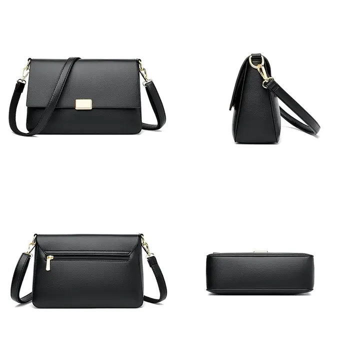 Petit sac à bandoulière matelassé en cuir PU pour femme