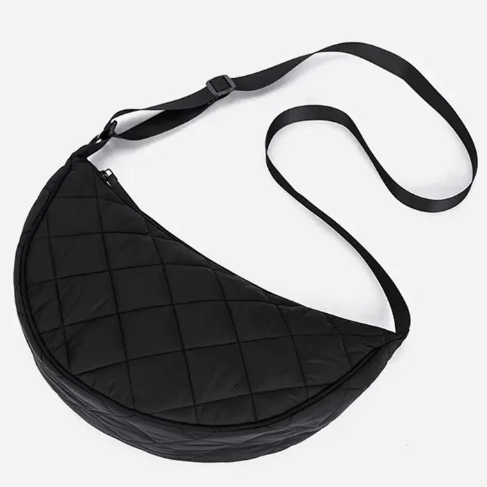 Sac à bandoulière matelassé à grille de diamant